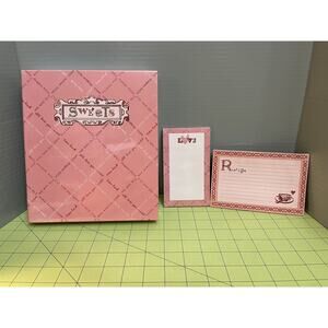 Target Sweets Dessert Recipe Binder, Cards And Notepad